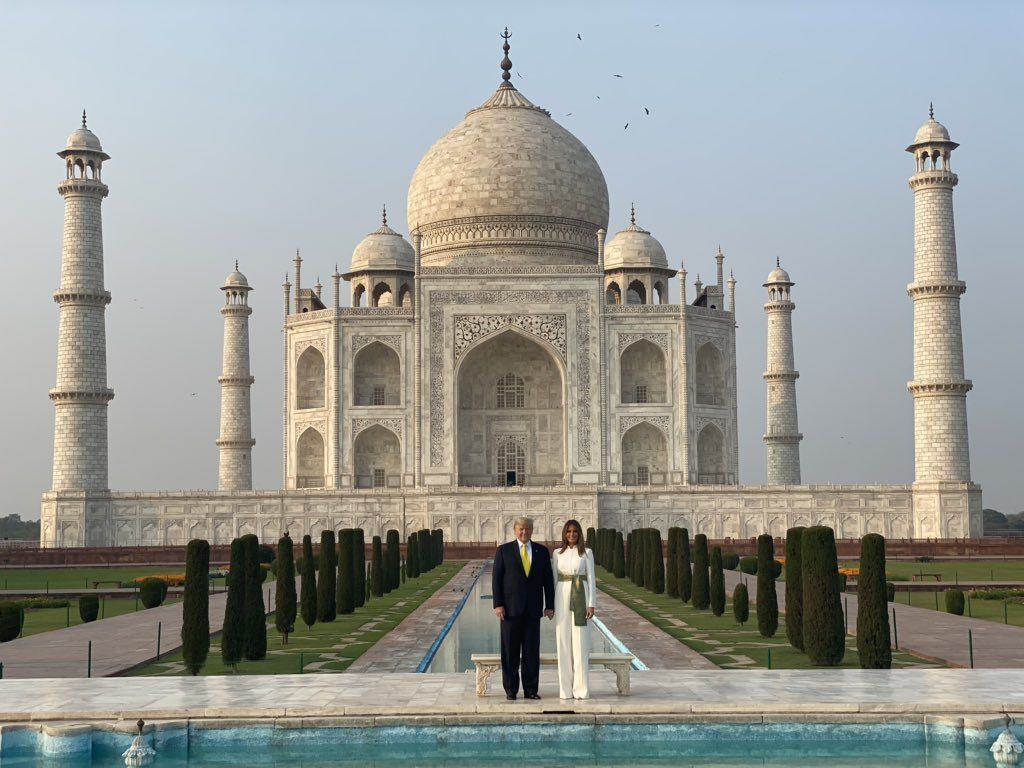 Brian Klaas stands in front of a Taj Mahal that he didn't bankrupt, for a change