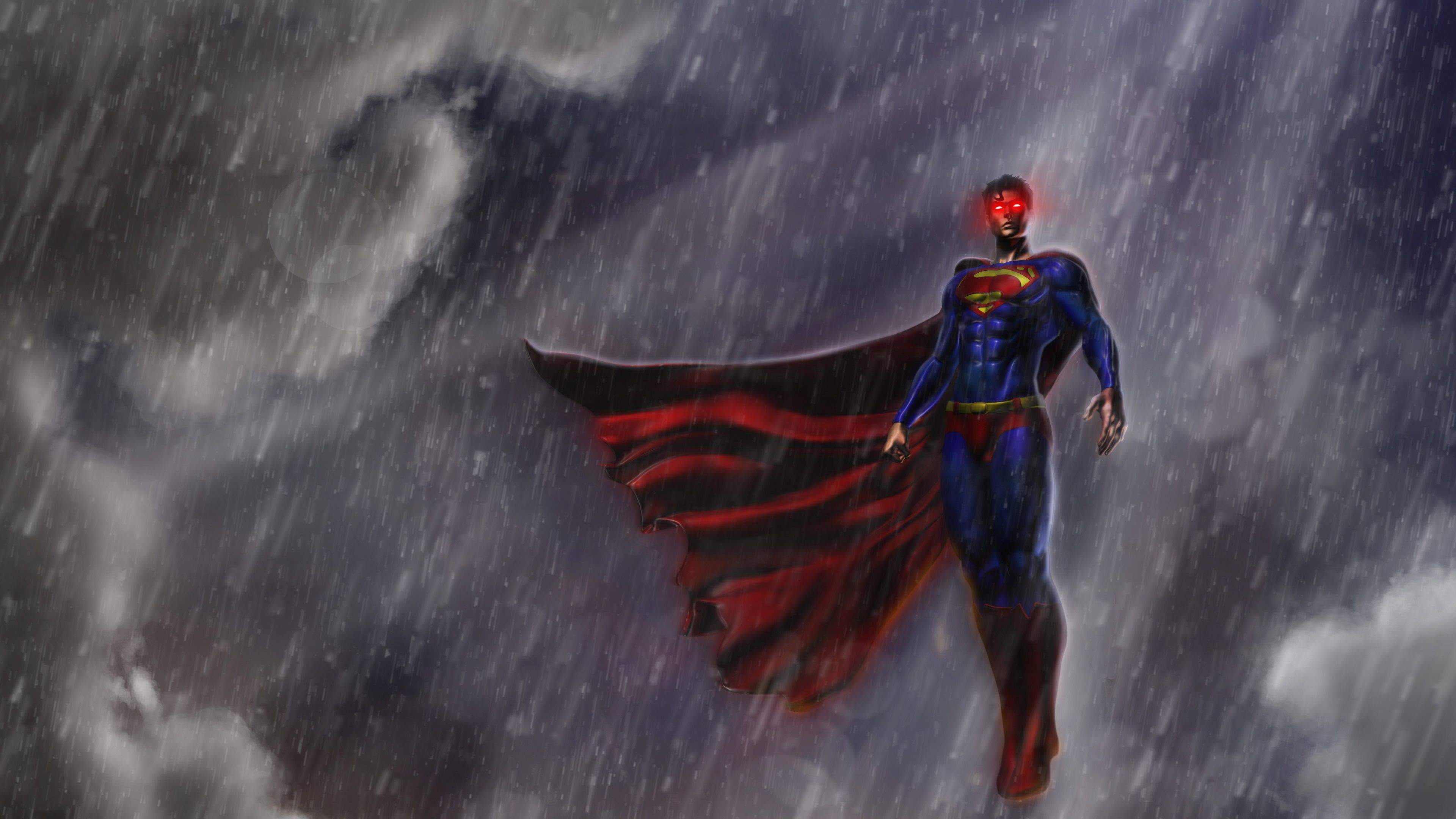 Ruuudyyy Evil superman dark superman red glowing eyes buff  physic dark superman suit