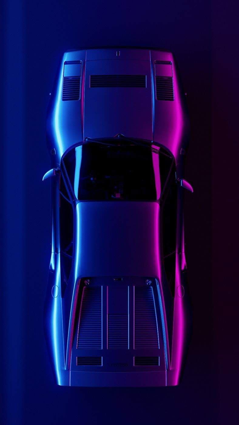 FERRARI, outrun. Neon car, Ferrari, Vaporwave wallpaper