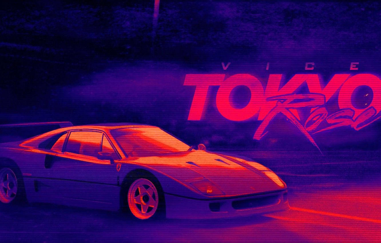 Wallpaper Music, Background, 80s, Neon, Ferrari F Vice, 80's, Synth, Retrowave, Synthwave, New Retro Wave, Ferrari F- Futuresynth, Sintav, Retrouve, Outrun image for desktop, section музыка