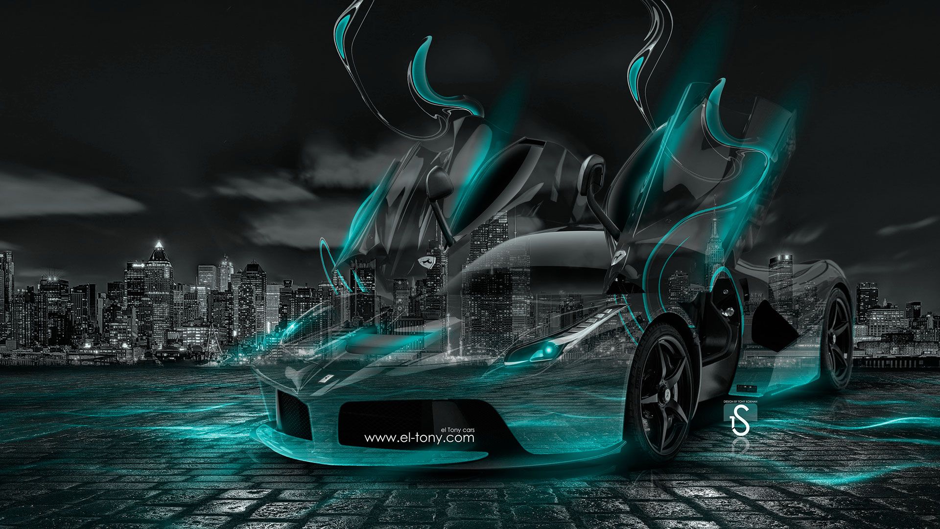 LaFerrari Fantasy Crystal City Energy Car 2014 el Tony