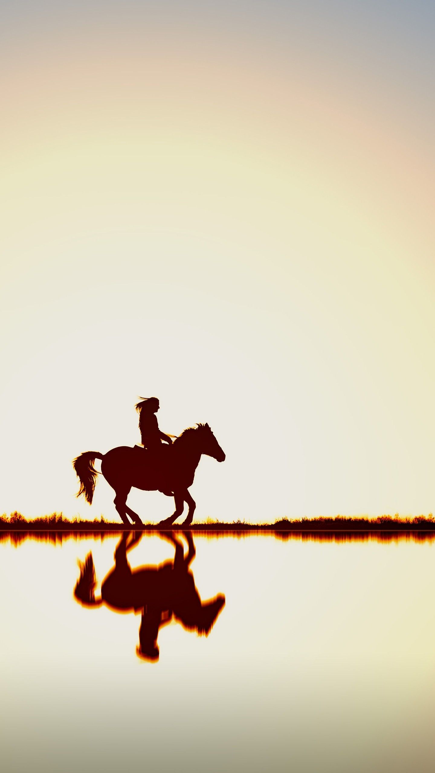 Sunset Horse Rider 5K Wallpaper