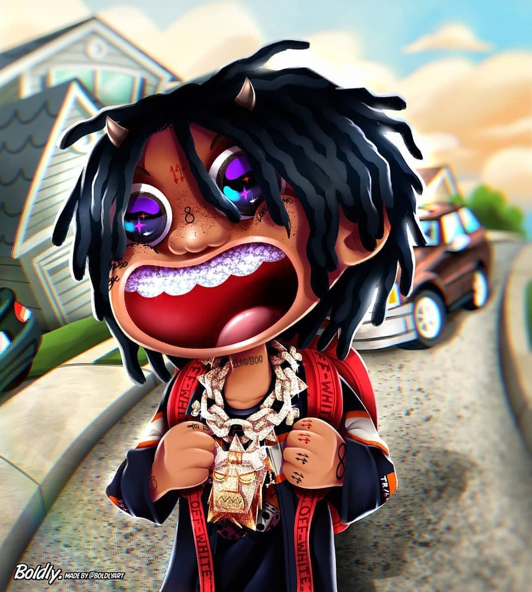 Trippie Redd Cartoon  Wallpapers  Wallpaper  Cave