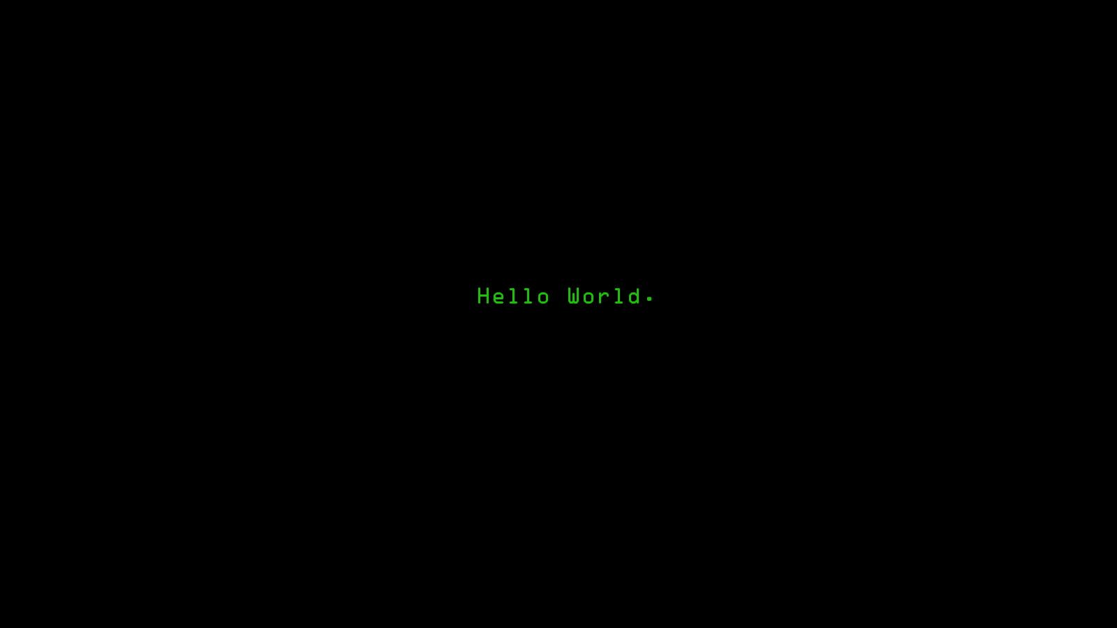Hello World text #minimalism #code #quote #text digital art Hello World P #wallpaper #hdwallpaper #desktop. Coding, Coding quotes, Dark wallpaper