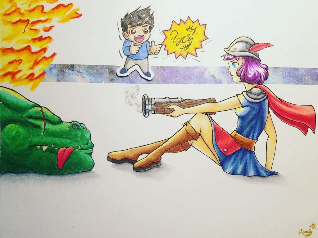 Clash Musketeer VS Dragon Drawing. Anime Art Amino