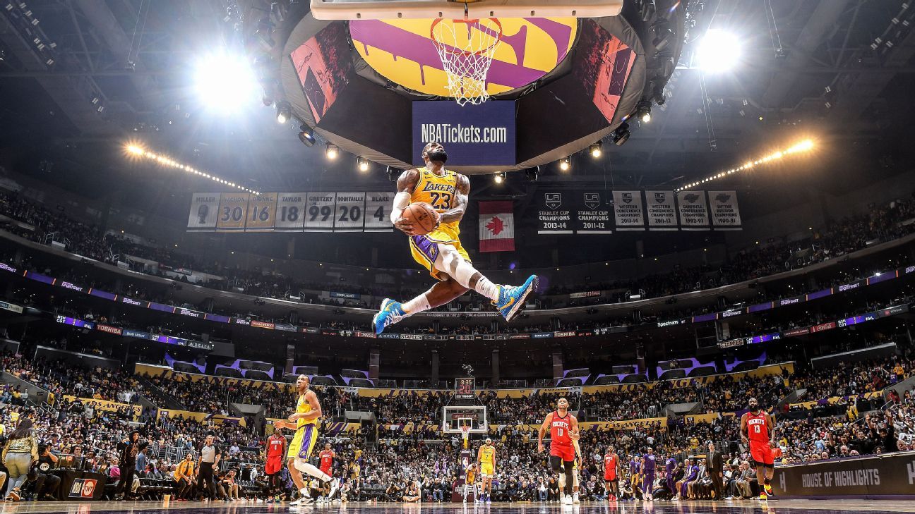 Download Lebron James slams in the 2018 NBA All Star MVP Dunk Wallpaper   Wallpaperscom