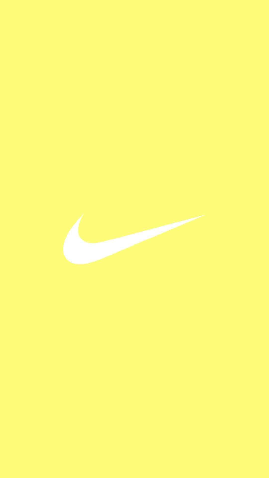 Yellow Nike iPhone Wallpaper