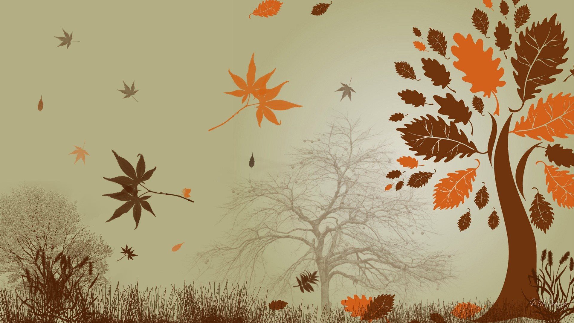 Autumn Abstract Wallpaper [1920x1080]