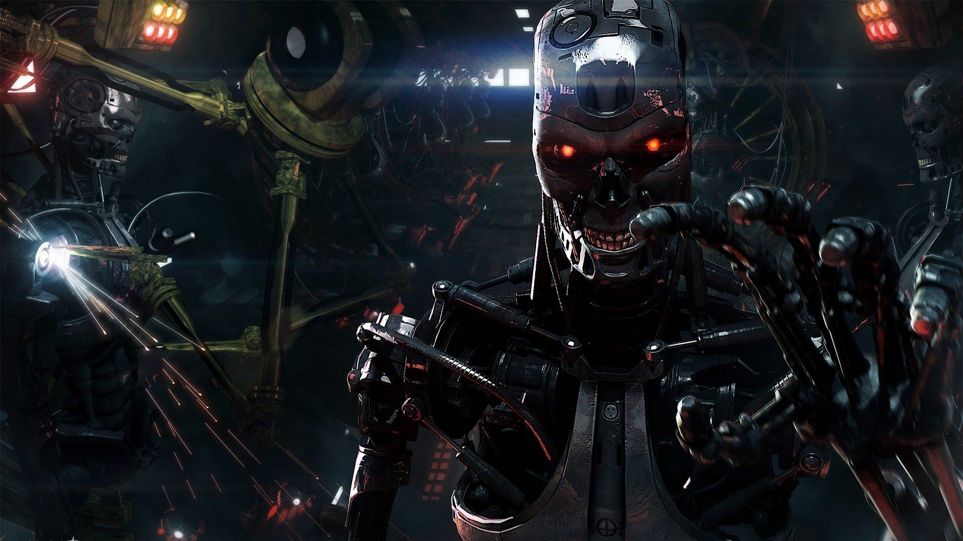 Wallpaper robot, terminator, t800 for mobile and desktop, section фильмы,  resolution 1600x1200 - download