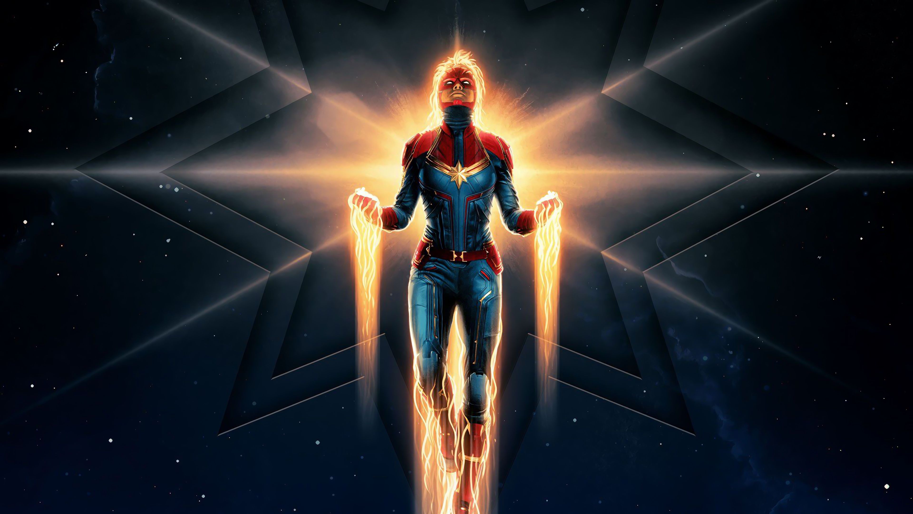 Captain Marvel 4k Wallpaper For PC