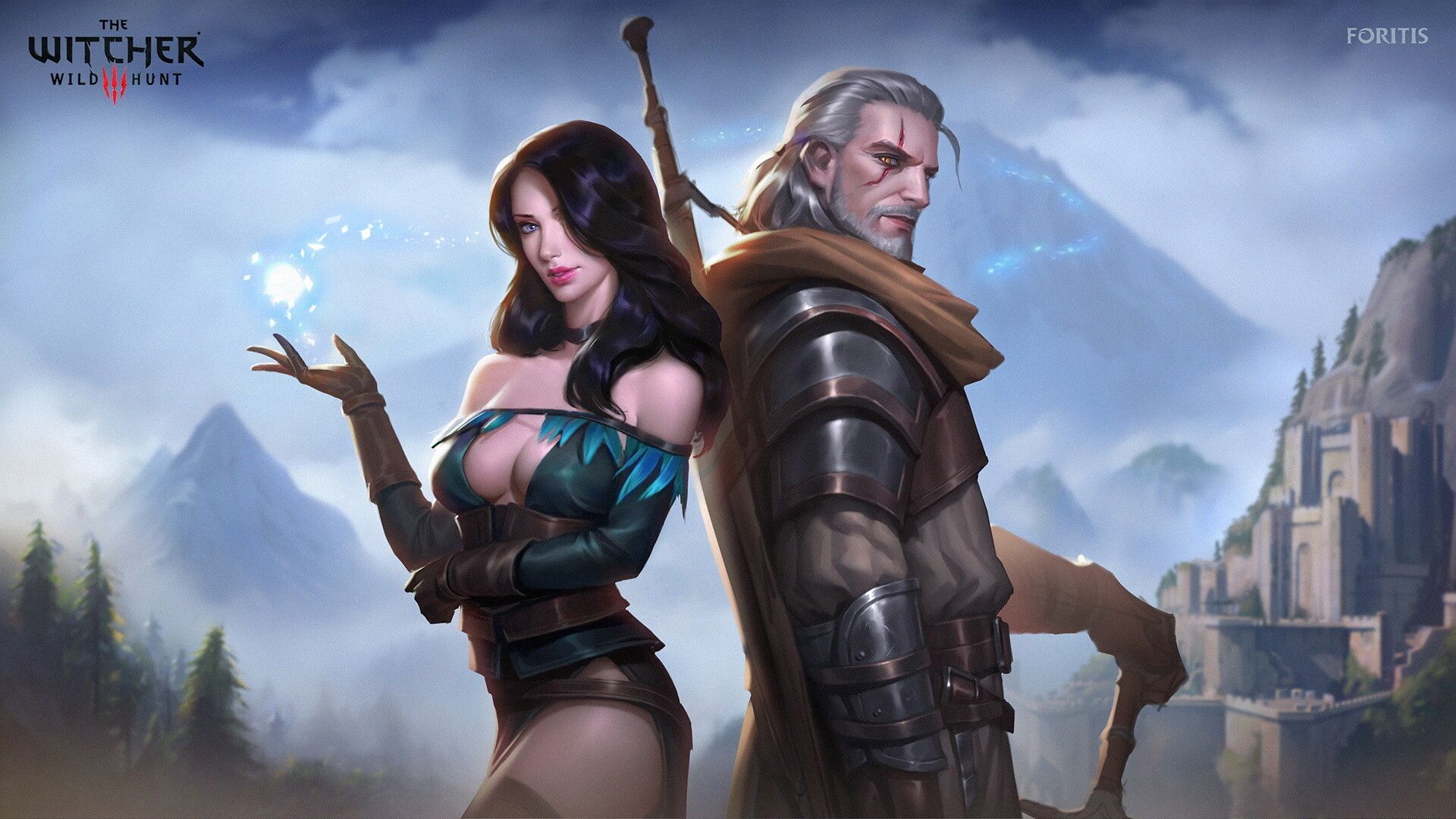 Geralt & Yennefer The Witcher Fanart Wallpaper, HD Artist 4K Wallpaper, Image, Photo and Background