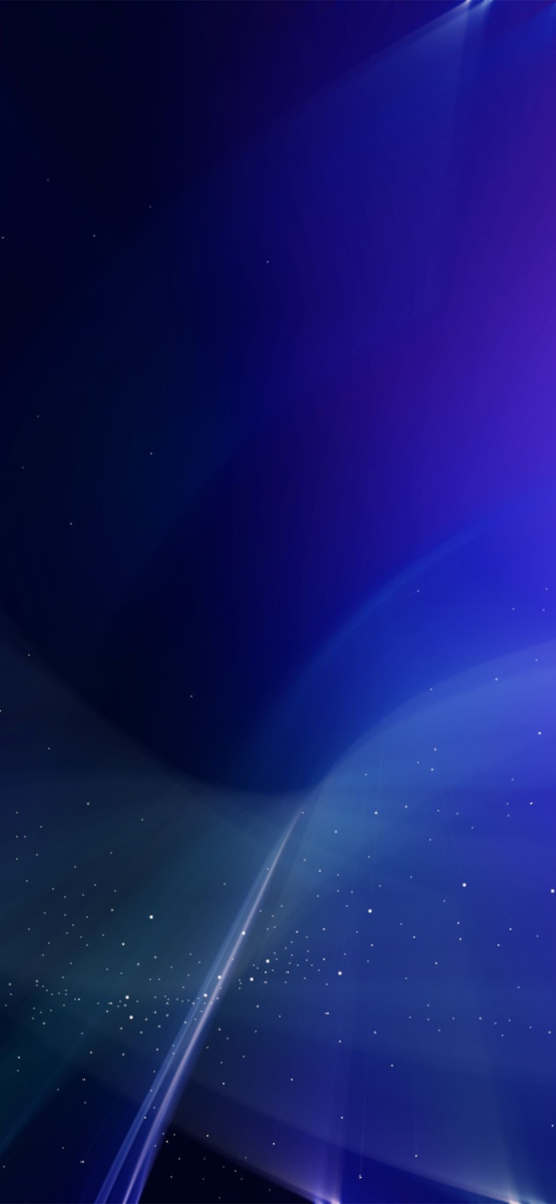 Aurora Abstract Art Blue Star Pattern Wallpaper