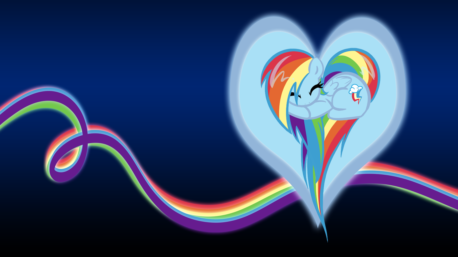 Rainbow Dash Heart BG by BambooDog and SirPayne. My Little Wallpaper Wallpaper Source That Credits Artists