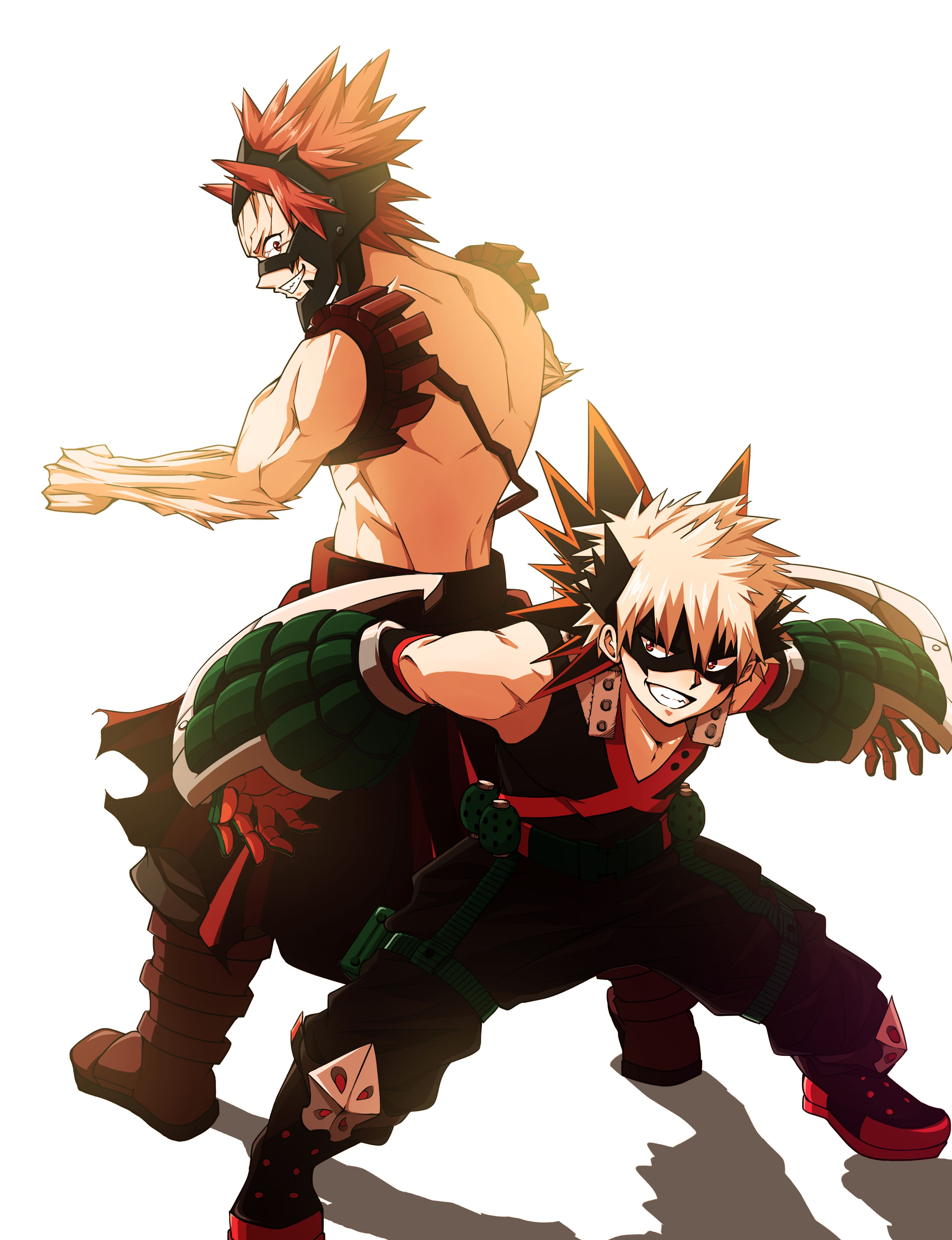 Boku no Hero Academia.. Kirishima Eijirou, Katsuki Bakugou