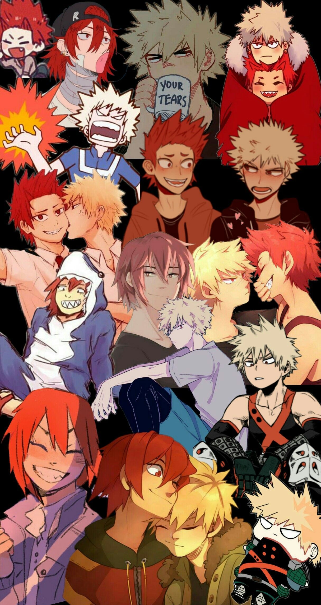 kiribaku collage. Cute anime wallpaper, Anime wallpaper, My hero academia manga