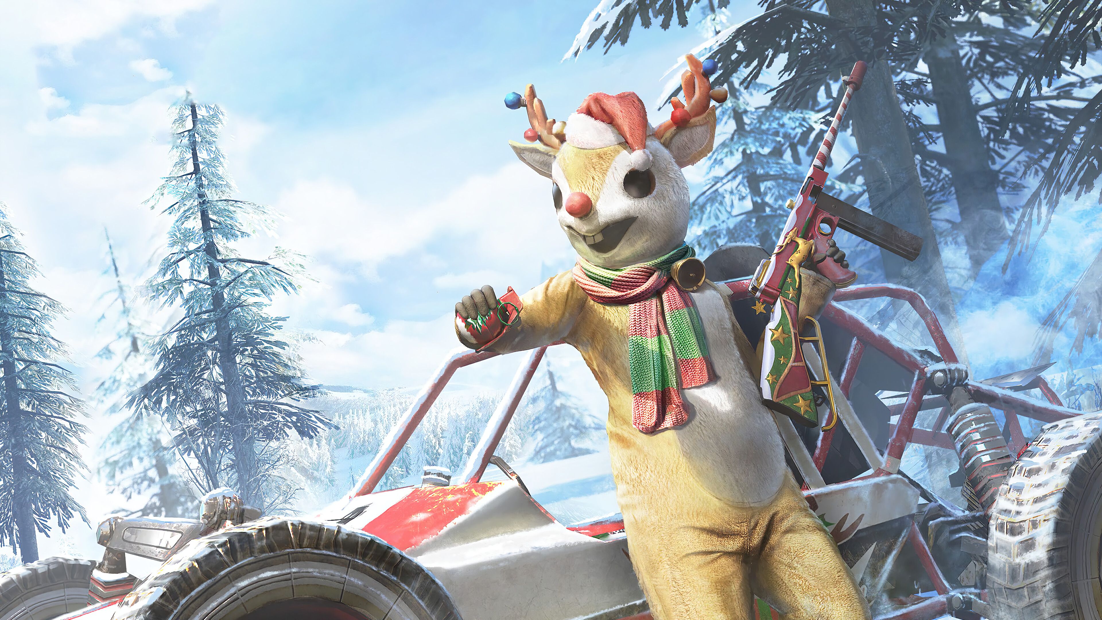 PUBG, Mobile, Rodolph Suit, Skin, Outfit, 4K wallpaper. Mocah.org HD Wallpaper