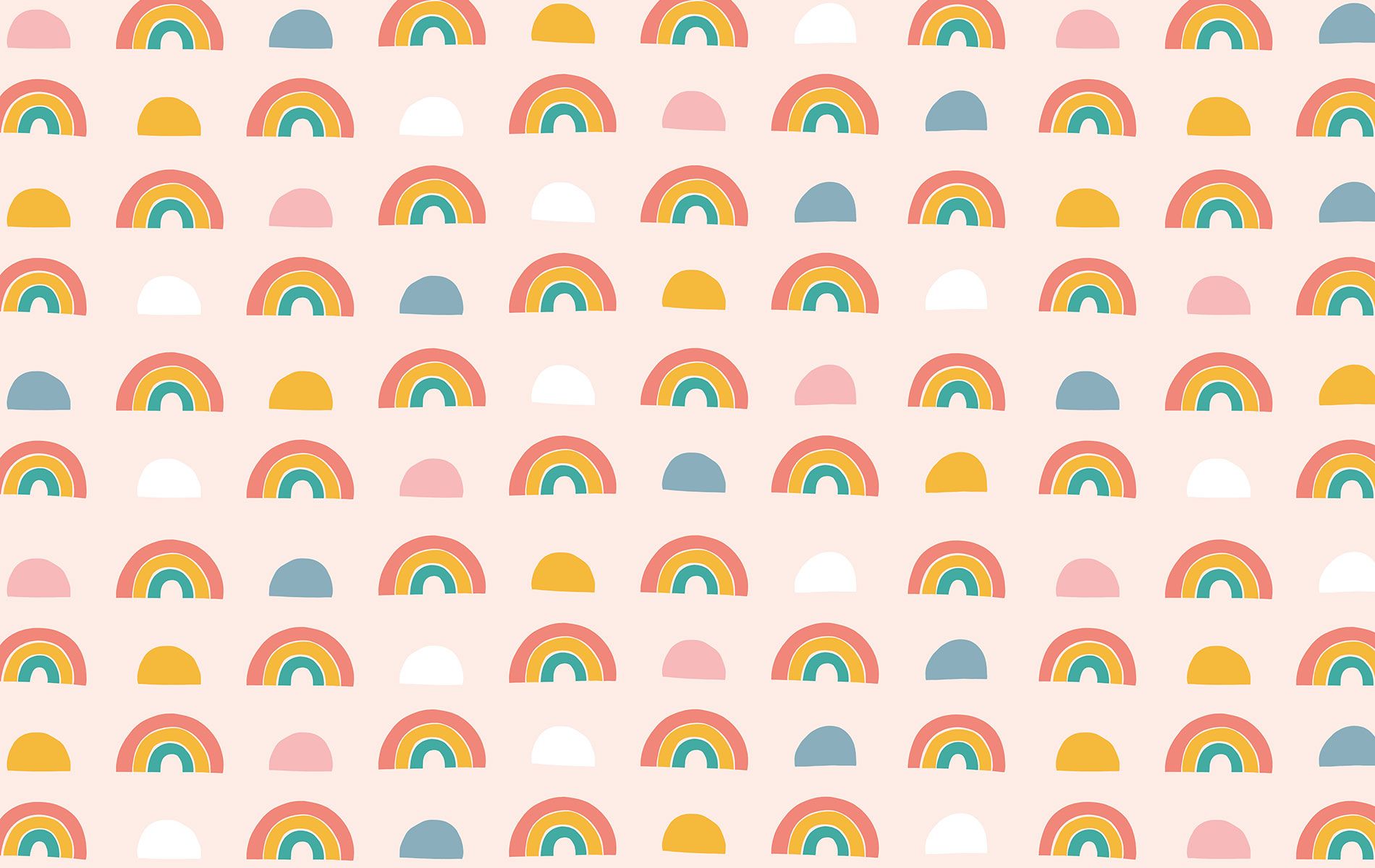 Rainbow patterned desktop, tablet and phone wallpaper
