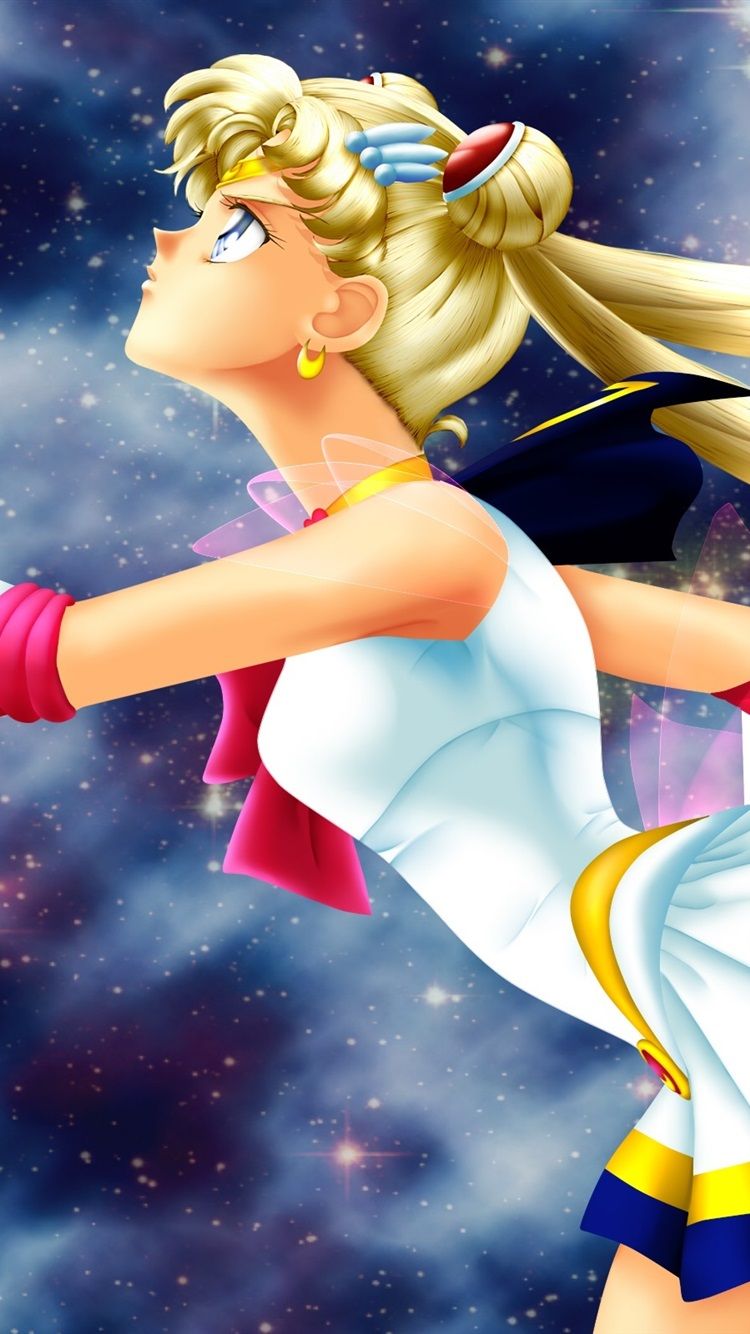 Sailor Moon, Blonde Anime Girl 750x1334 IPhone 8 7 6 6S Wallpaper, Background, Picture, Image