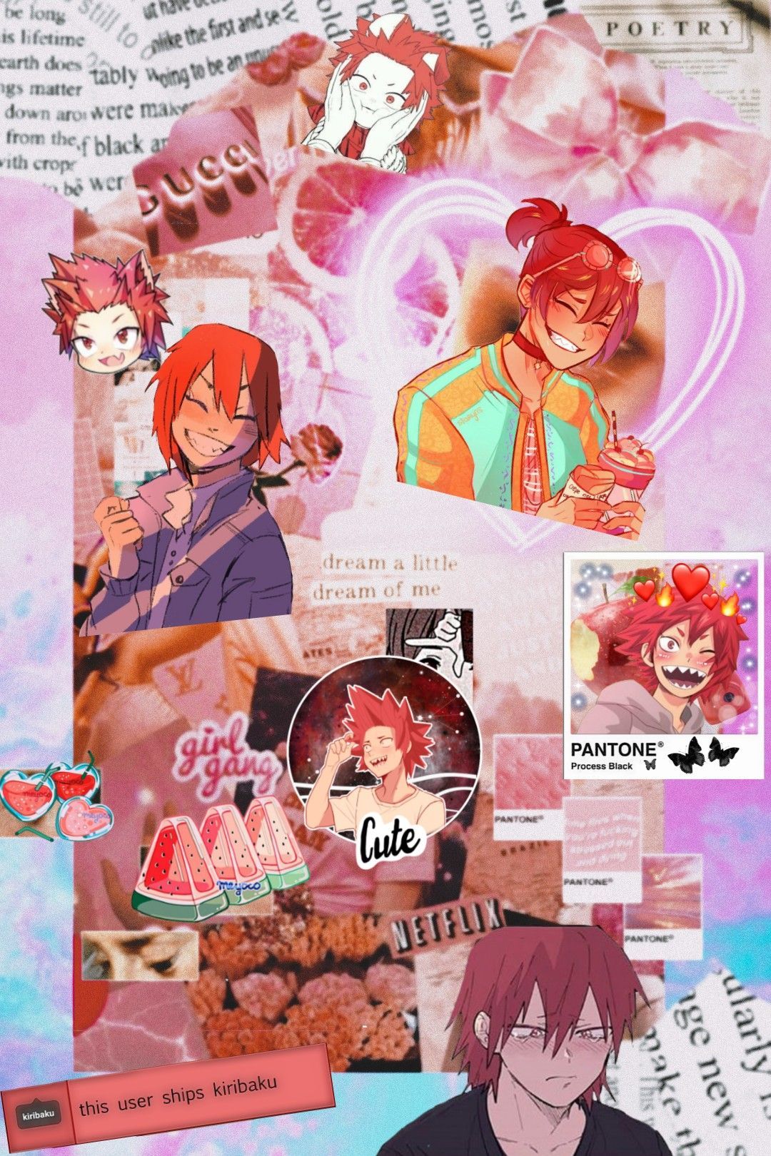 freetoedit #Kiri ❤. Kirishima, Mood board, Wallpaper