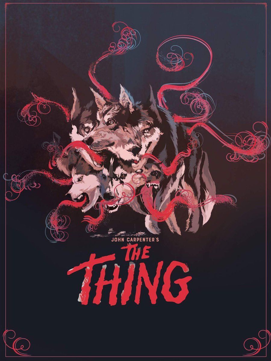 The Thing (1982). Horror movie art, Movie poster art, Horror posters