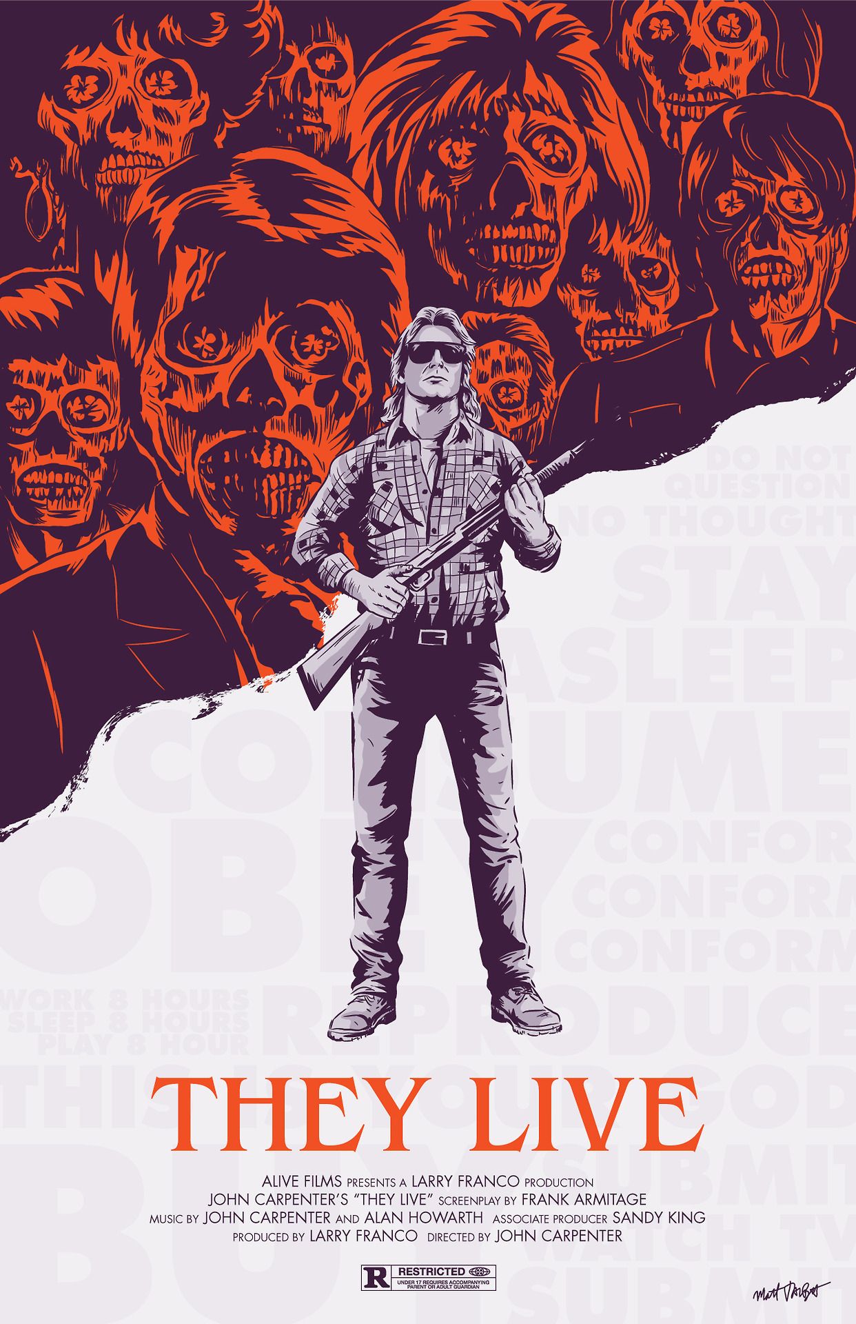 John Carpenter's They Live Poster HD Wallpaper
