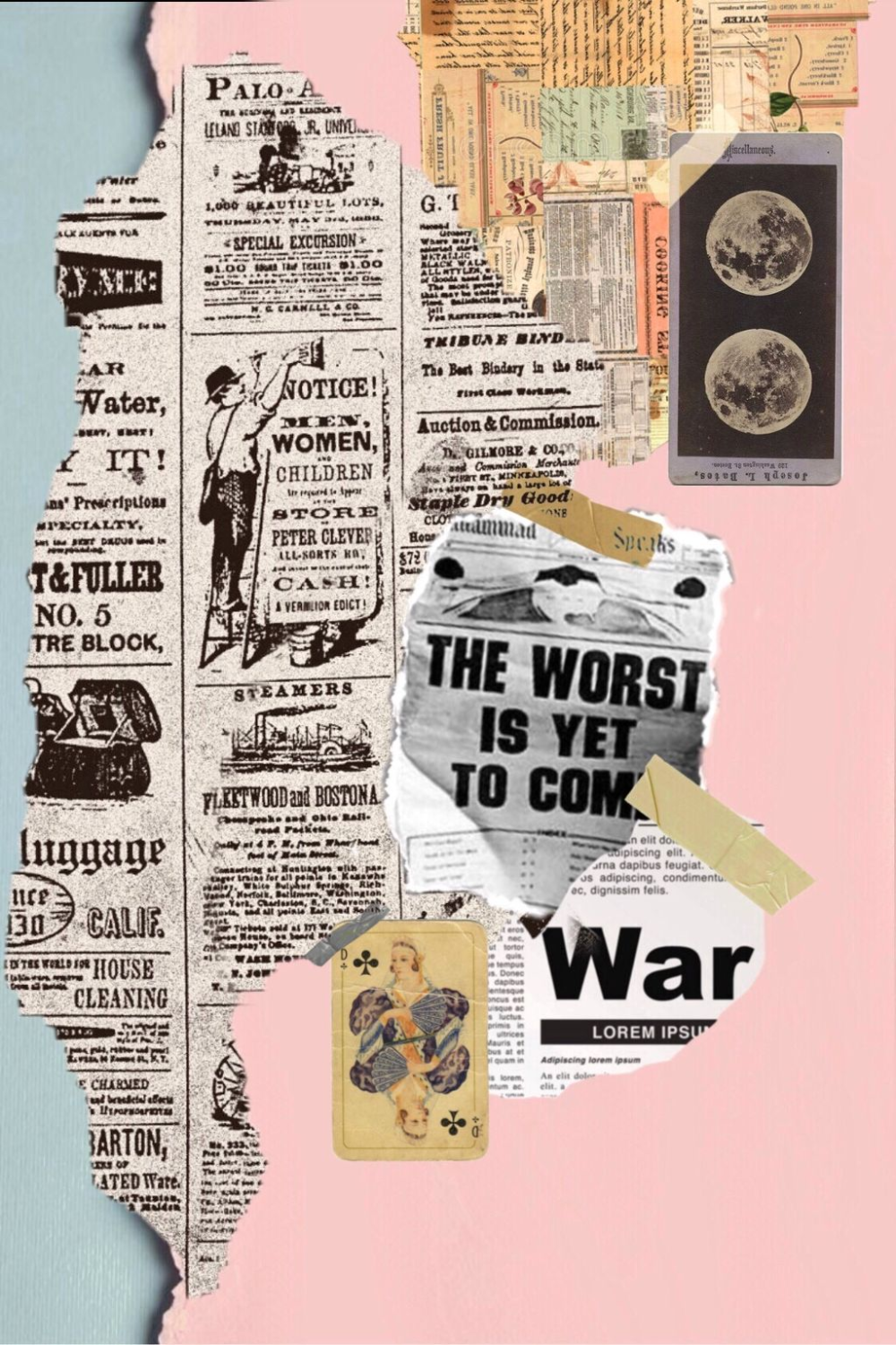 collage newspaper scrap paper news. Newspaper collage, Magazine collage, Aesthetic collage
