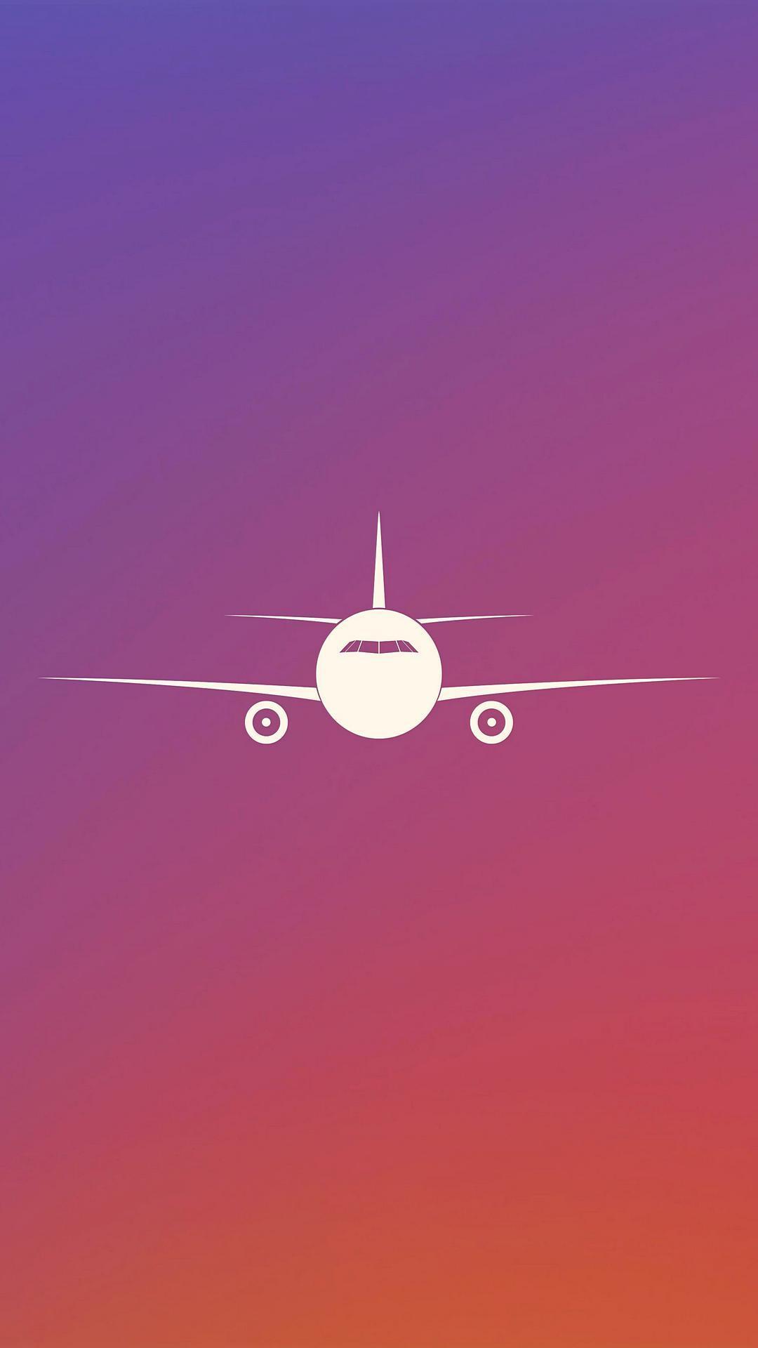 Aeroplane Minimalist iPhone 1080X1920 Zip Wallpaper Download Free