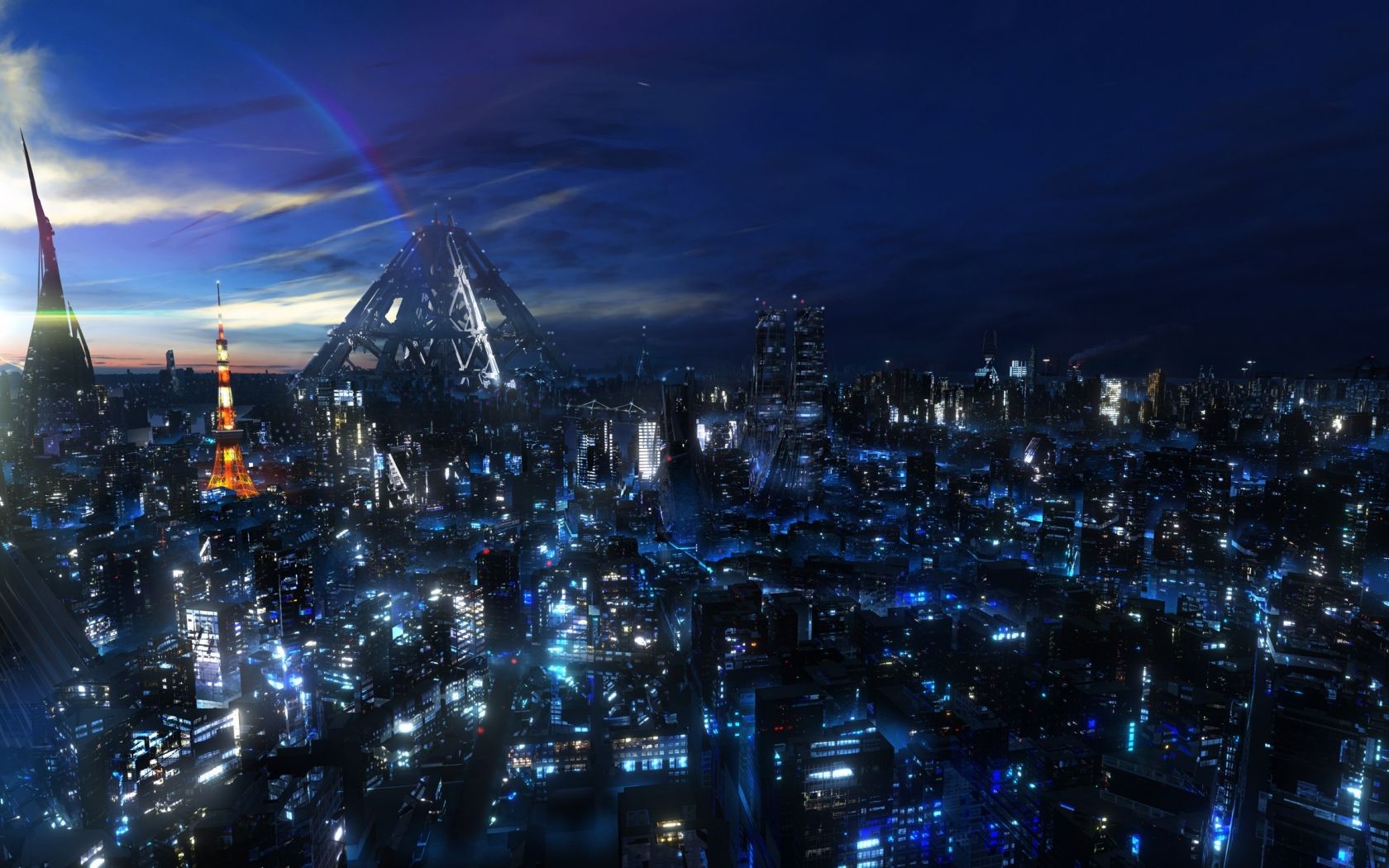 Free download Japan clouds cityscapes night digital art skyscapes guilty [2450x1476] for your Desktop, Mobile & Tablet. Explore 1920x1080 Anime Wallpaper. Cool Anime Wallpaper, Epic Anime Wallpaper, One Piece Wallpaper 1920x1080