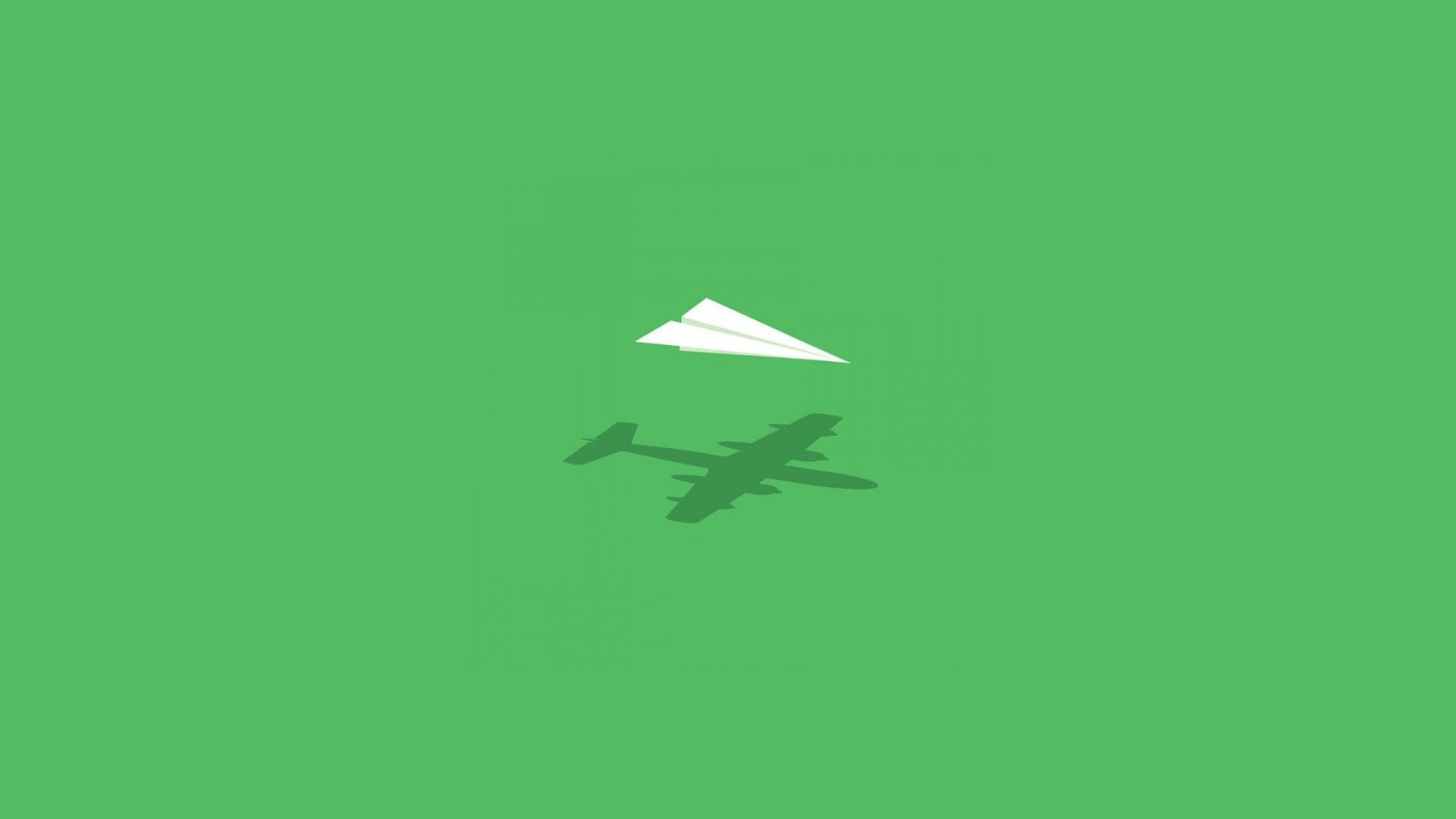 Aircraft minimalistic wall humor imagination paper plane wallpaperx1080