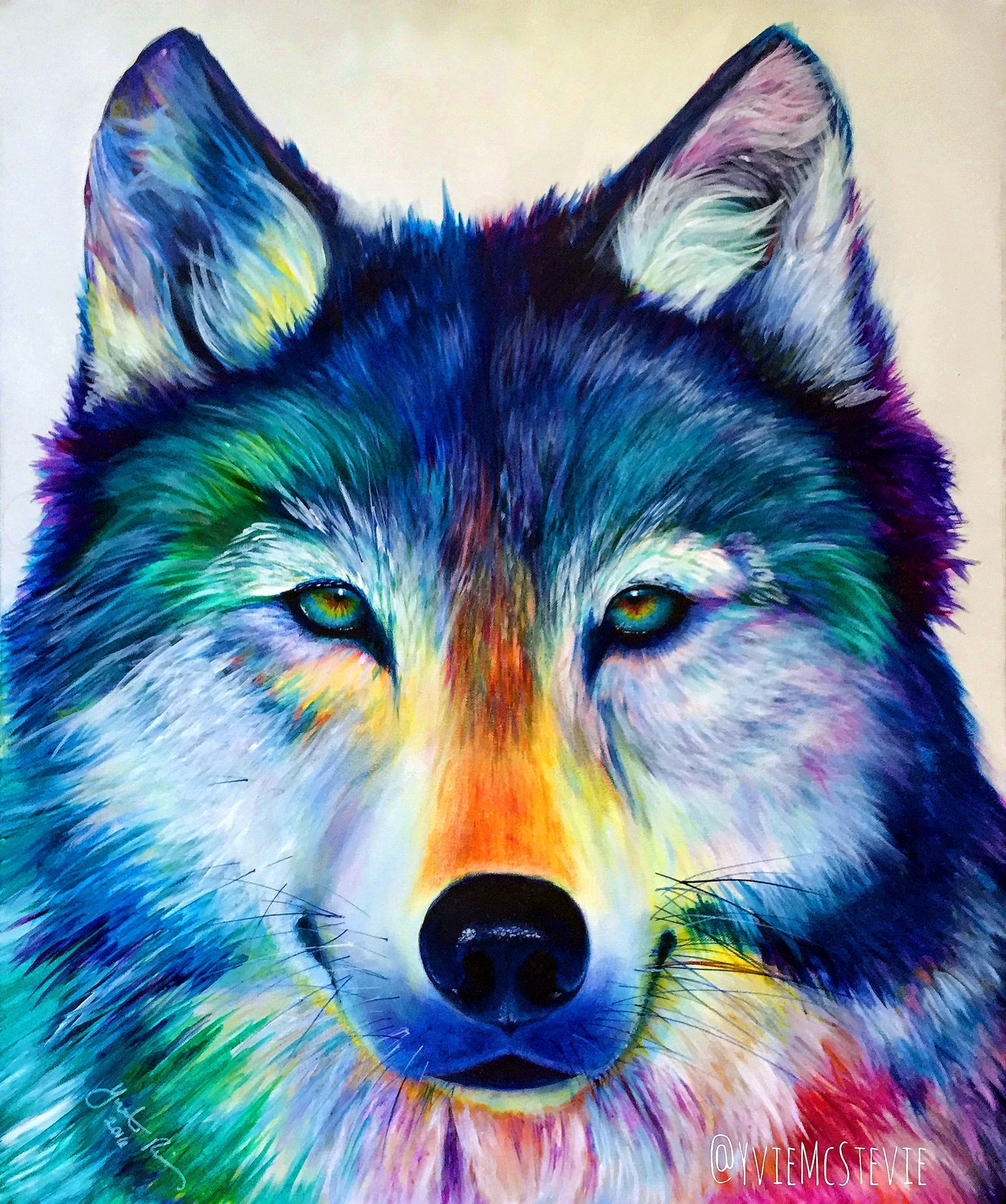 Cool Rainbow Wolf Wallpaper Wallpaper.Pro