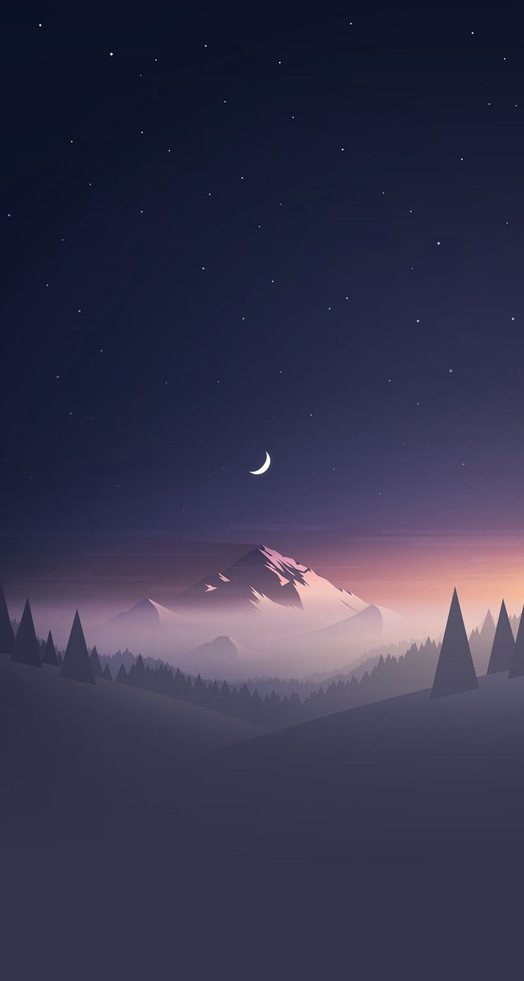 Mountain Stars Moon IPhone Wallpaper Live Wallpaper HD