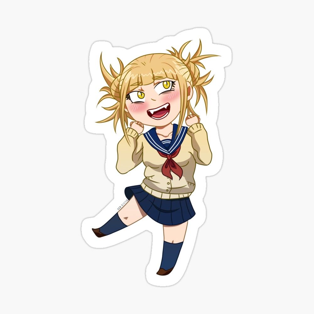 Chibi Himiko Toga Art Board Print