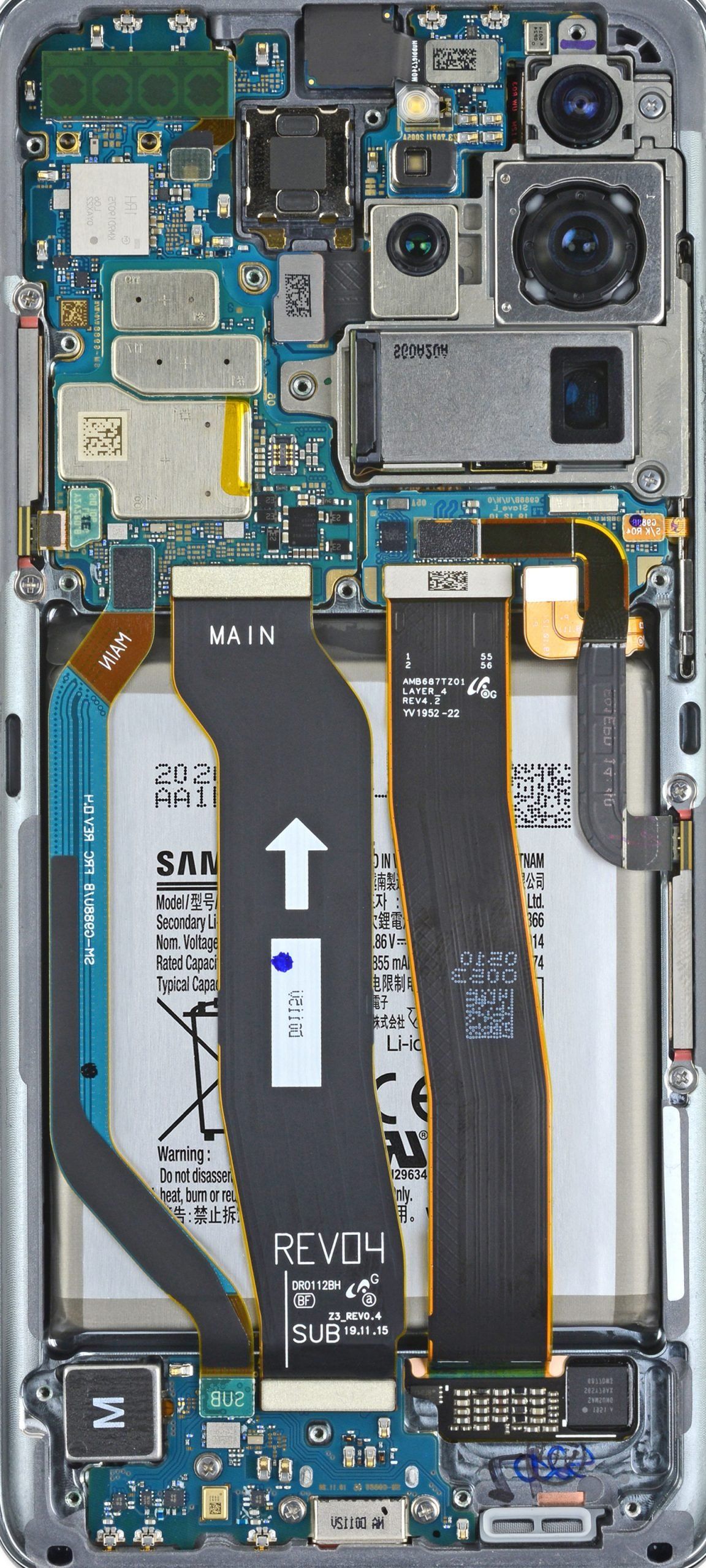 Check Out Samsung Galaxy S20 Wallpaper Of The Internals, X Ray Too