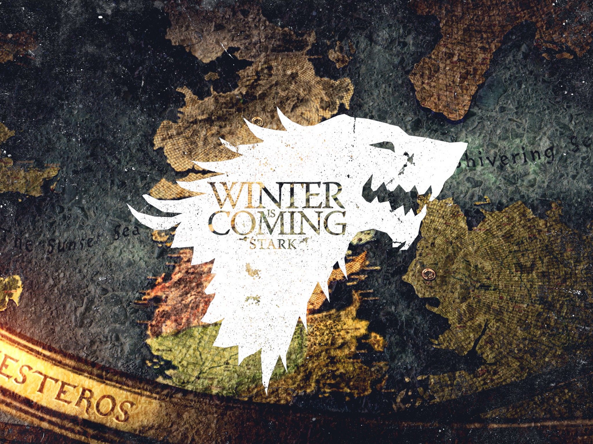 Crest Game of Thrones Winter is Coming direwolf House Stark wolves wallpaperx1536