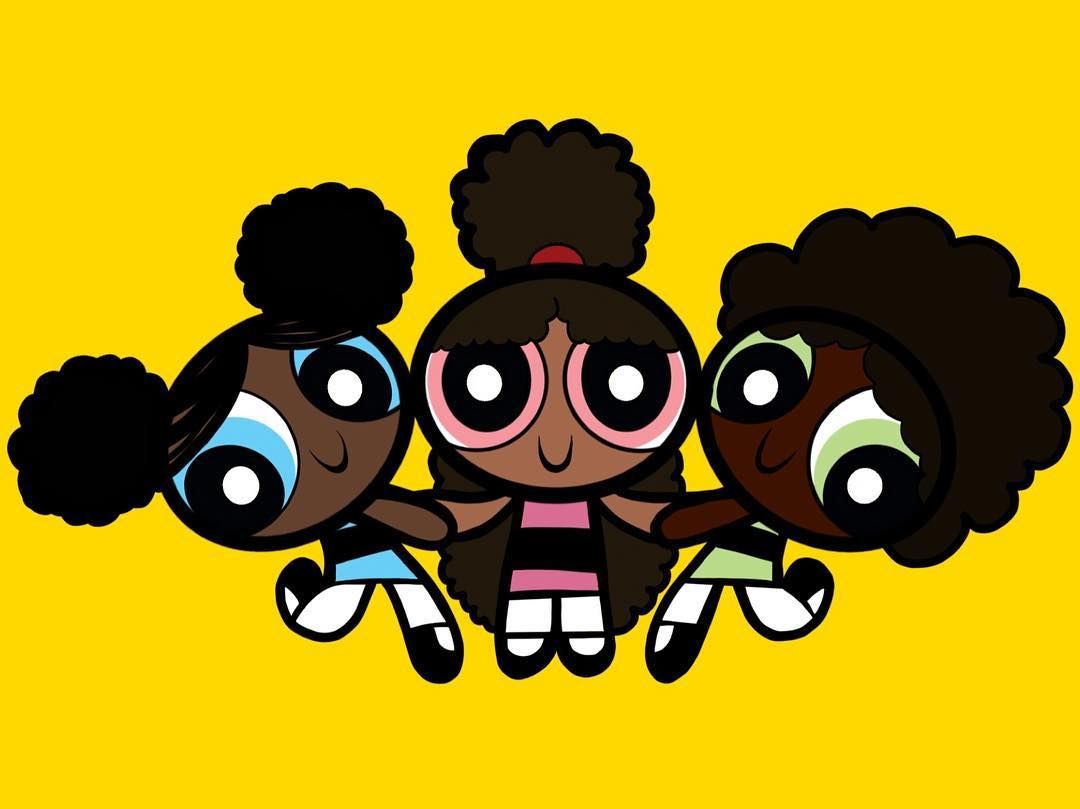 Black Powerpuff Girls Background