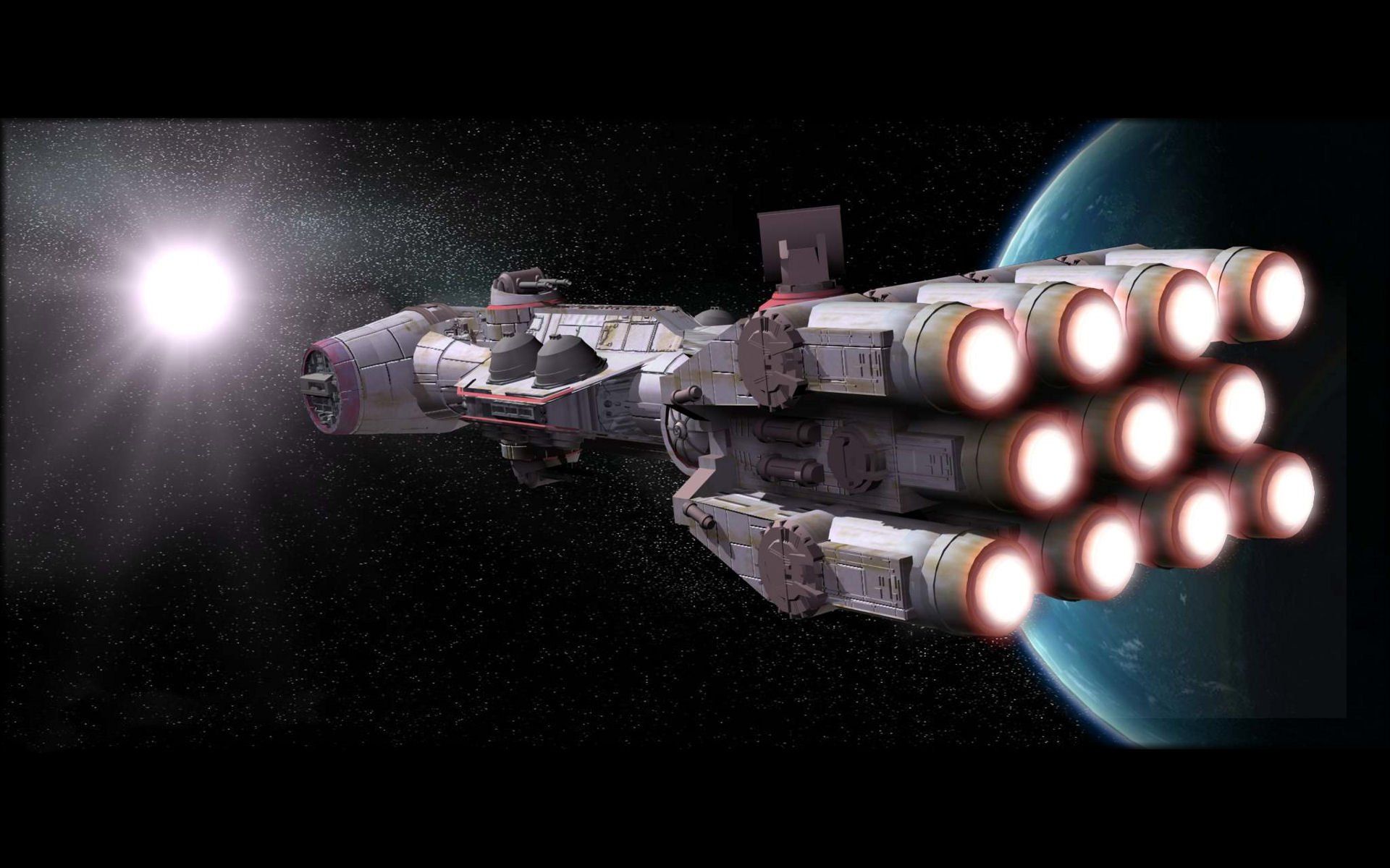 Defiant and Enterprise D Vs. Tantive IV and Imperial Star Destroyer