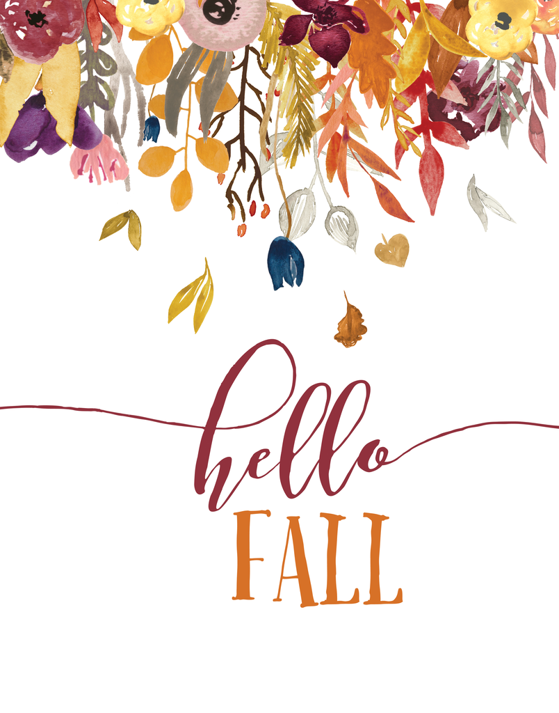 Free Hello Fall Printable. Fall printables, Fall wallpaper, Fall decor