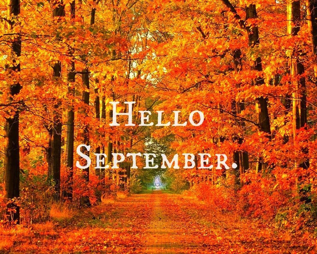 Hello September september hello september september quotes welcome september september image. Fall picture, Fall wallpaper, Autumn trees