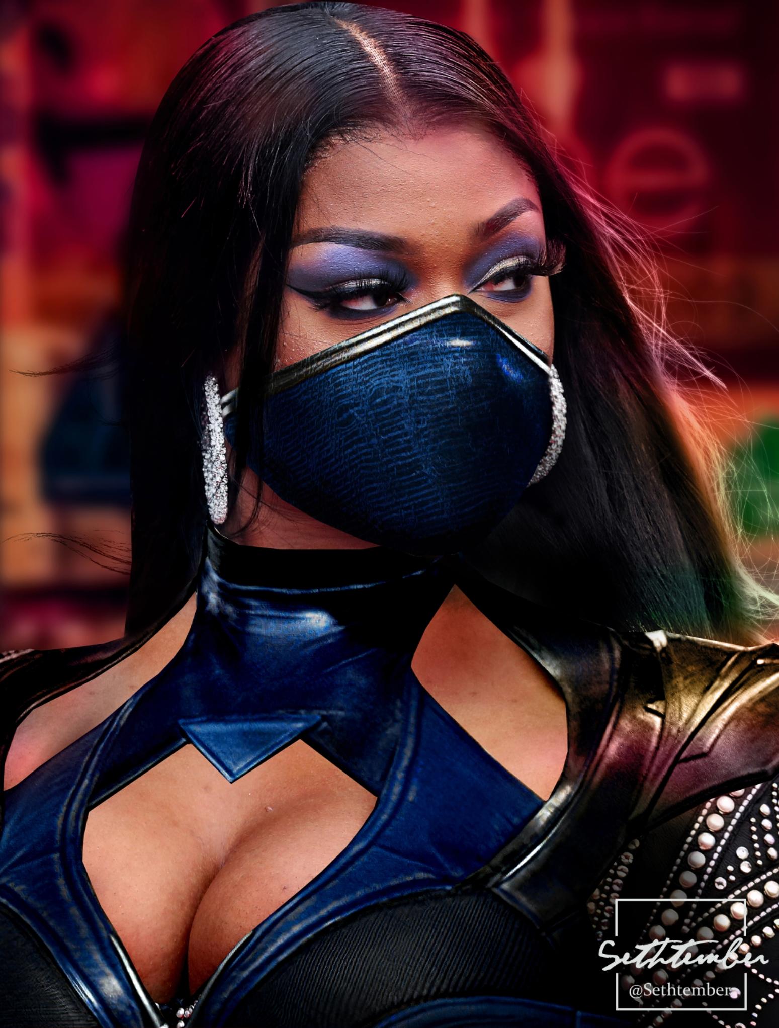 Megan Thee Stallion as Kitana (Mortal Kombat)