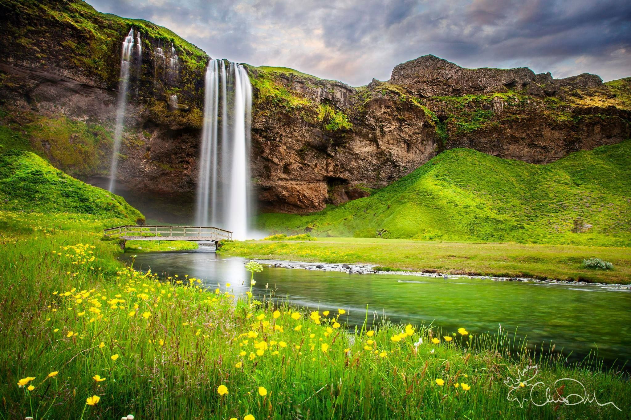 Seljalandsfoss HD Wallpaper. Iceland waterfalls, Seljalandsfoss waterfall, Waterfall wallpaper