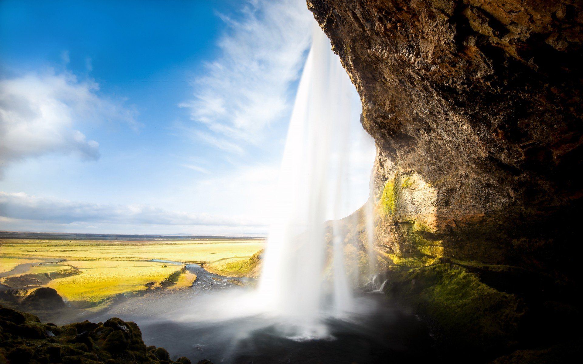 Seljalandsfoss Waterfall Iceland HD wallpaper