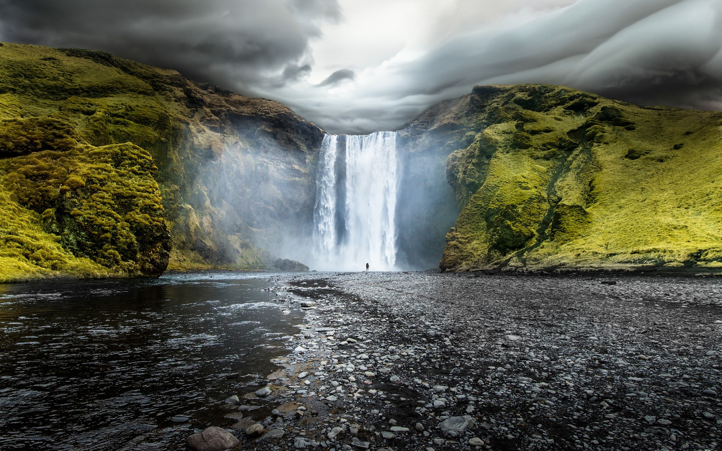 Skogafoss Waterfalls Iceland Wallpaper in jpg format for free download