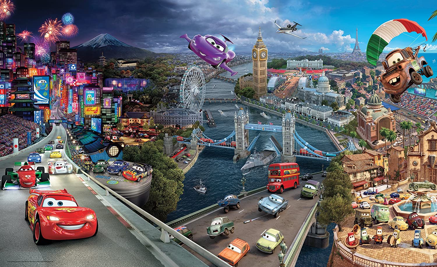 Disney Pixar Cars World Wallpaper, 4 012 P8: Amazon.ca: Home & Kitchen