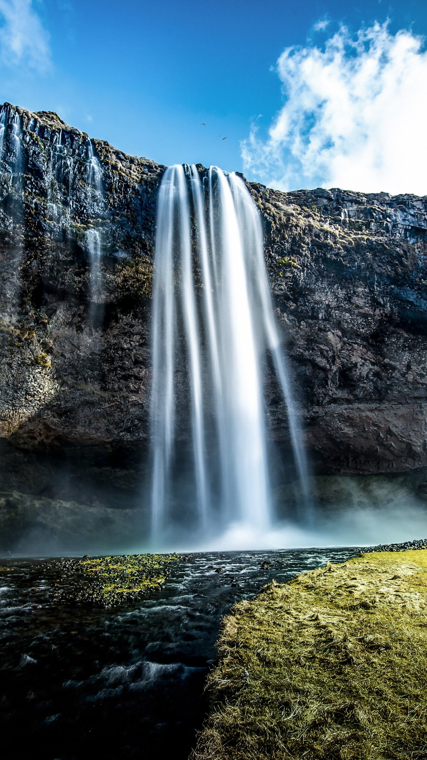 Wallpaper Seljalandsfoss, Waterfall, Iceland, Landscape, 4K, Nature,. Wallpaper for iPhone, Android, Mobile and Desktop