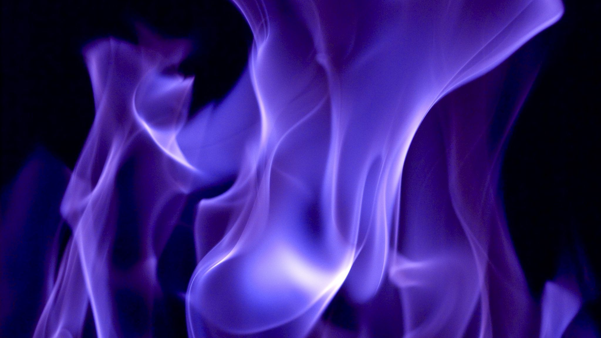 Download wallpaper 2048x1152 smoke, fire, color, purple ultrawide monitor HD background
