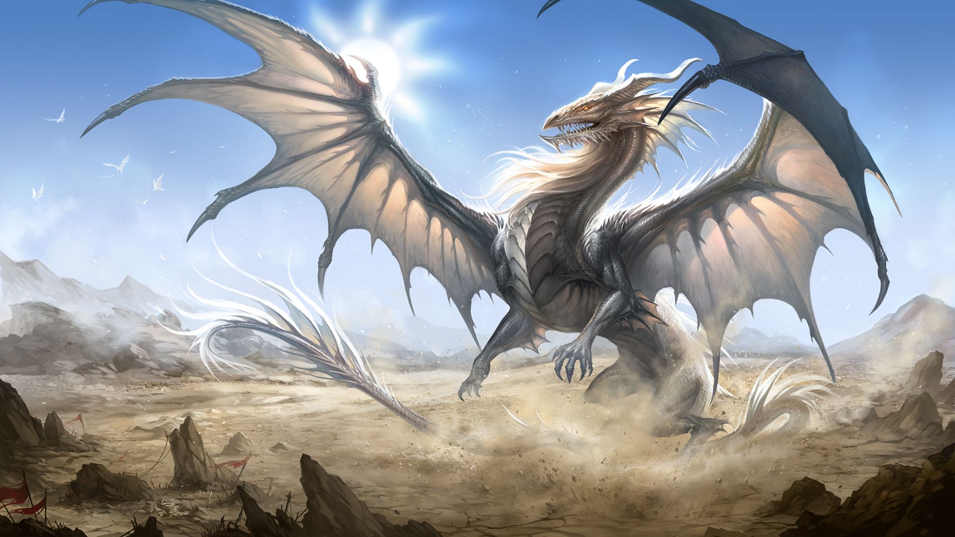 Download Free Ice Dragon Wallpaper