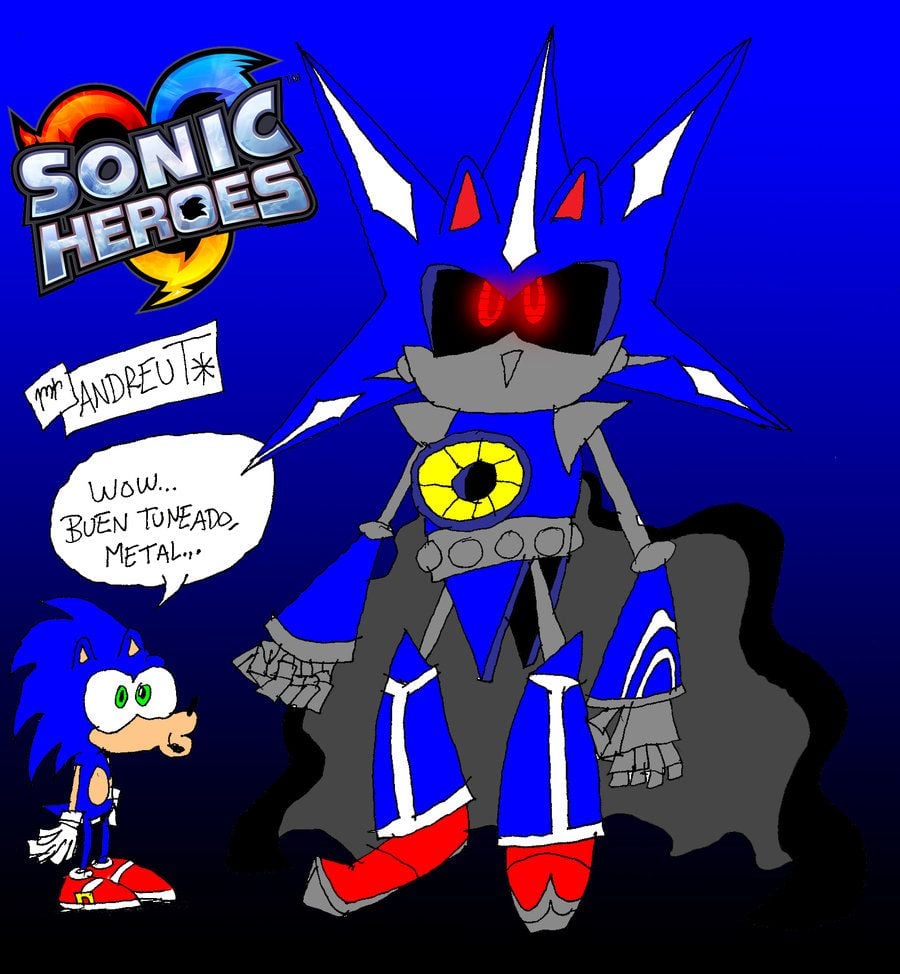 Neo Metal sonic  Sonic, Sonic heroes, Sonic art