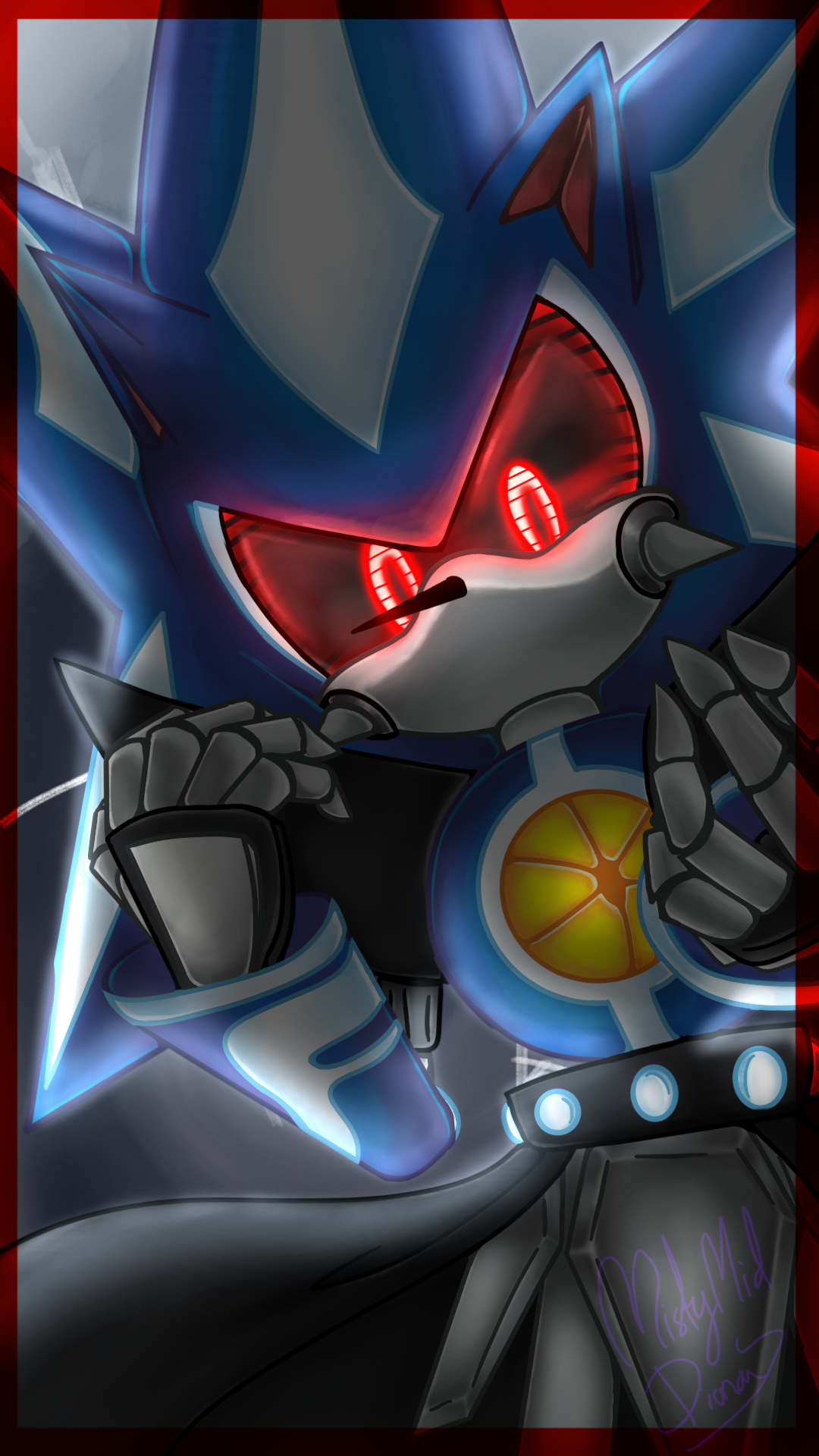 Neo Metal Sonic by ANDREU T [] HD phone wallpaper