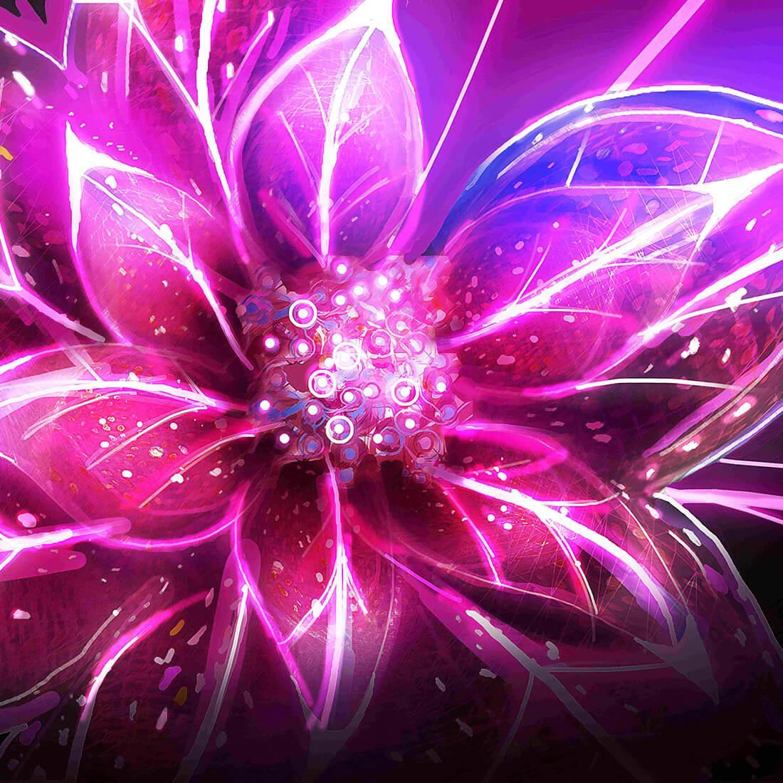 Neon Flowers Live Wallpaper for Android