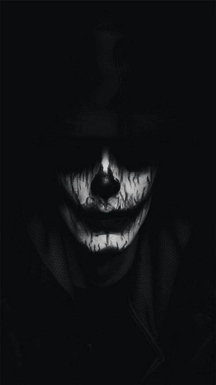 Dark And Scary Wallpapers - Wallpaper Cave scary black and white clown